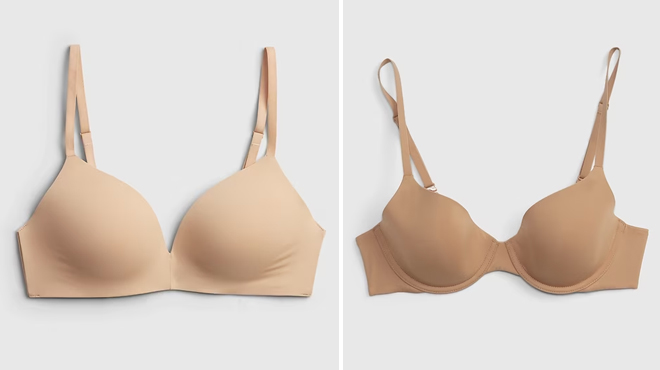 Two Styles of GAP T Shirt Bras