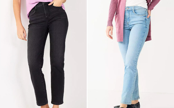 Two Womens Nine West Straight Jeans