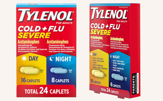 Tylenol 24 Count Cold Flu Day Night Caplets Tylenol 24 Count Cold Flu Day Night Caplets