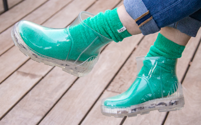 UGG Womens Drizlita Rain Boots in Clear Color
