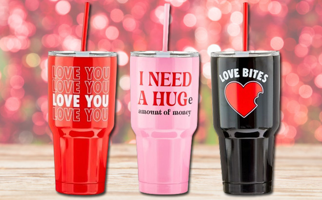 Valentines Day 32 Ounce Tumblers