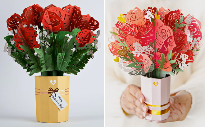 Valentines Day Flower Bouquet and Sweetheart Flower Bouquet