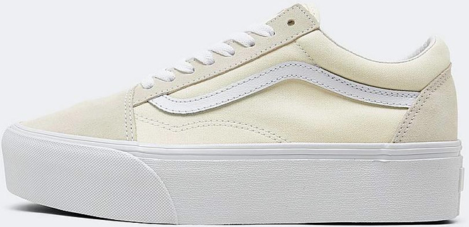 Vans Womens Old Skool Stackform Shoes on a White Background