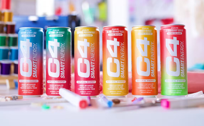 Various Flavors of C4 Smart Energy Drink
