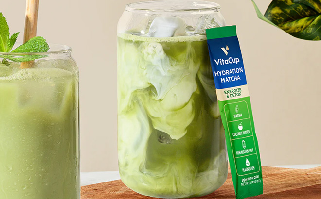VitaCup Hydration Matcha Instant Packets