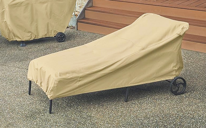 Water Resistant 86 Inch Patio Lounge Chair Cover