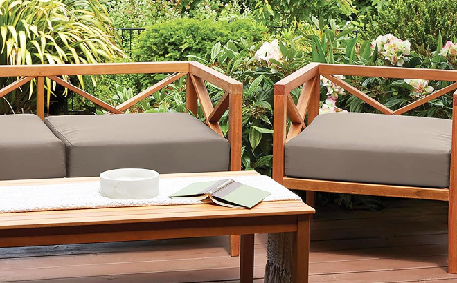 Water Resistant Patio Furniture Chair Cushion Cover