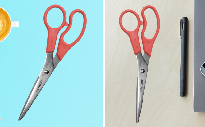 Westcott 8 Inch All Purpose Stainless Steel Straight Scissors