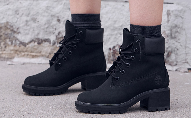 Woman is Wearing Timberland Kinsley Waterproof Boots