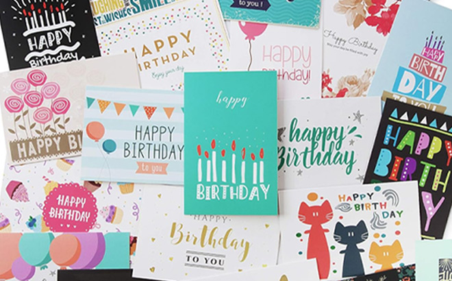 a Variety of Birthday Cards
