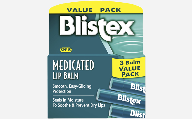 an Image of Blistex Medicated Lip Balm 3 Count