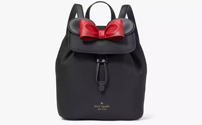 an Image of Kate Spade x Disney Minnie 3D Flap Backpack