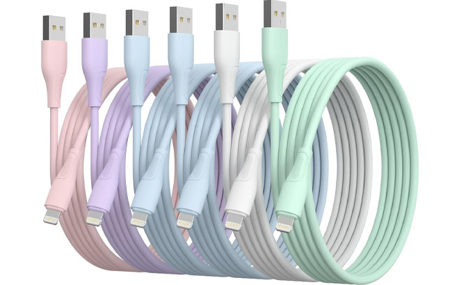 iPhone Charger Fast Charging Lightning Cable 6 Pack