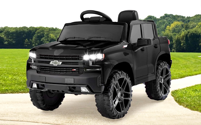 12V Licensed Chevrolet Silverado Ride On Truck with Parent Remote Control