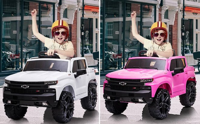12V Licensed Chevrolet Silverado Ride On Trucks