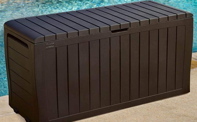 71 Gallon Resin Deck Box Organization and Storage for Patio Furniture