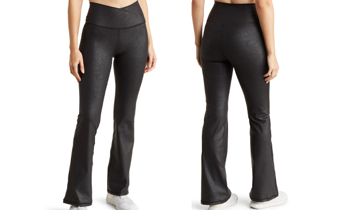 90 Degree by Reflex Womens Flare Leggings