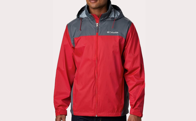 A Person Wearing Columbia Rain Jacket