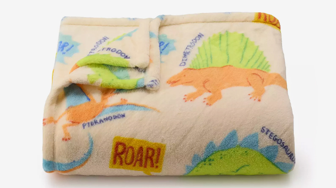 A photo showing The Big One Kids Oversized Supersoft Plush Throw 