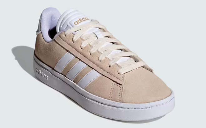 Adidas Grand Court Alpha Womens Shoes Wonder white with beige