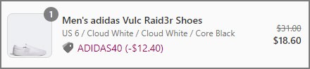 Adidas Mens Vulc Raid3r Shoes in White Color at Checkout Adidas Mens Vulc Raid3r Shoes in White Color at Checkout