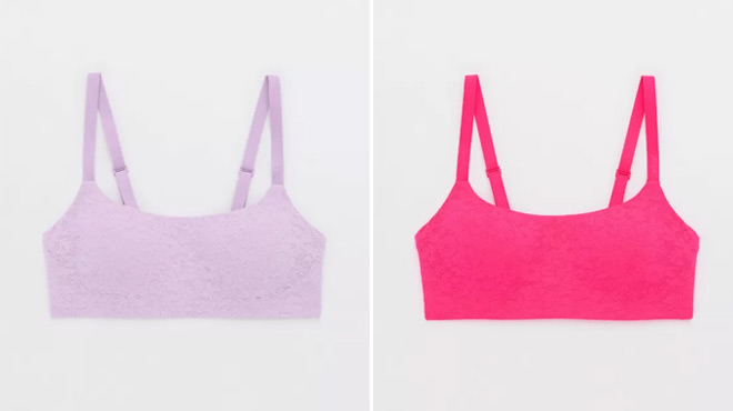 Aerie Smoothez Lace Bra ish Wireless Bralette