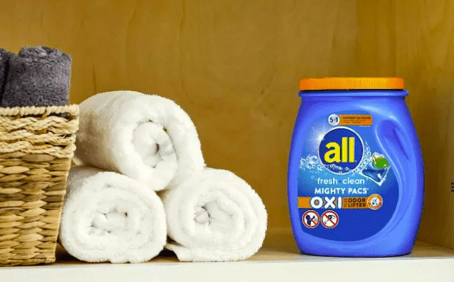 All Fresh Clean Oxi Odor Unit Dose Laundry Detergent 1