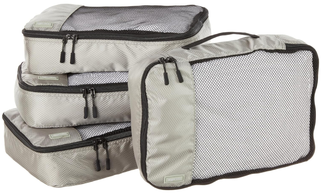 Amazon Basics 4 Piece Packing Cubes Set Amazon Basics 4 Piece Packing Cubes Set