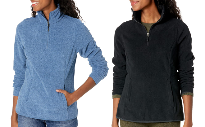 Amazon Essentials Womens Quarter Zip Polar Fleece Jacket