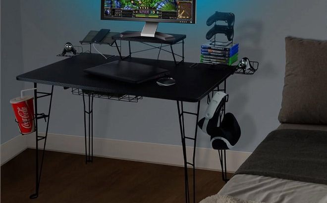Atlantic Original Gaming Desk with Monitor Stand Atlantic Original Gaming Desk with Monitor Stand