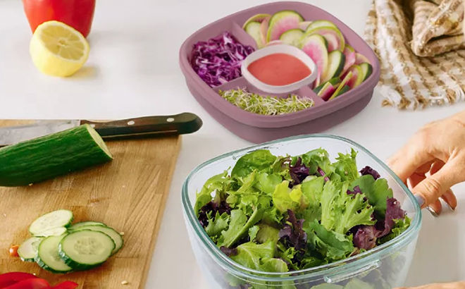 BENTGO Glass Leak Proof Salad Container BENTGO Glass Leak Proof Salad Container