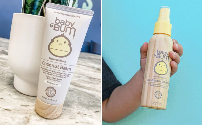 Baby Bum Coconut Balm and Baby Bum Conditioning Detangler Spray