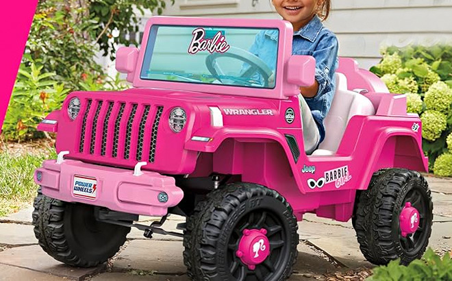 Barbie Jeep Wrangler Toddler Ride On Toy