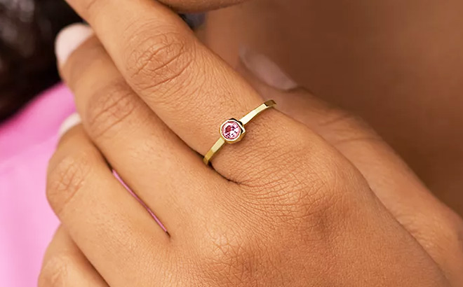 Barbie x Fossil Special Edition Gold Tone Ring
