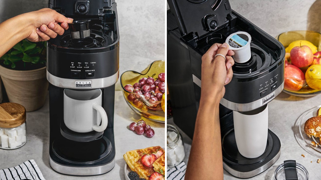 Bella Pro Series Single Serve & 12-Cup Coffee Maker Combo