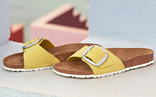 Birkenstock Womens Madrid Big Buckle Slide Sandals Birkenstock Womens Madrid Big Buckle Slide Sandals