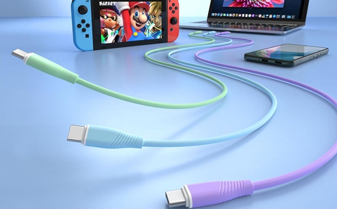 Bkayp 3 Pack Fast Type C Charging Cable