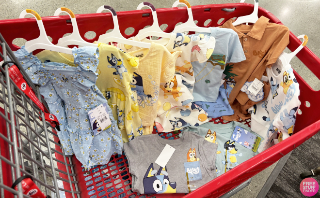 Bluey Toddler Clothing in Cart