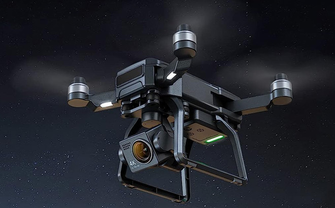 Bwine GPS Camera Drone Flying in the Night Sky Bwine GPS Camera Drone Flying in the Night Sky