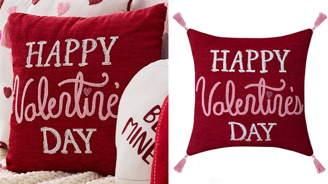 Celebrate Together Valentines Day Pillow