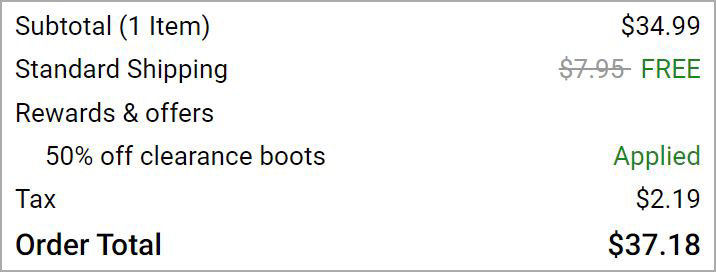 Checkout page of Dr Martens Boots Checkout page of Dr Martens Boots