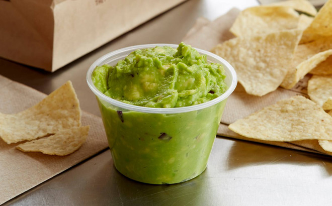 Chipotle Guac on a Table