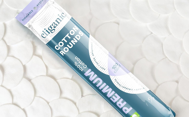 Cliganic Premium Cotton Rounds 100 Count