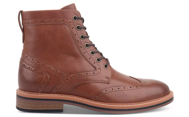 Club Room Mens Axford Lace Up Wingtip Boots