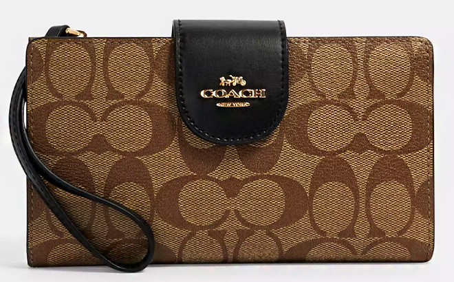 Coach Outlet Phone Wallet In Colorblock Signature Canvas Coach Outlet Phone Wallet In Colorblock Signature Canvas