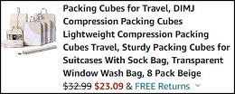 Compression Packing Cubes checkout