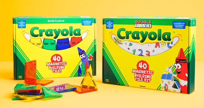 Crayola Bold Bright Magnetic Tiles