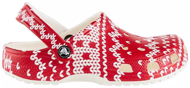 Crocs Adults Classic Holiday Sweater Clogs