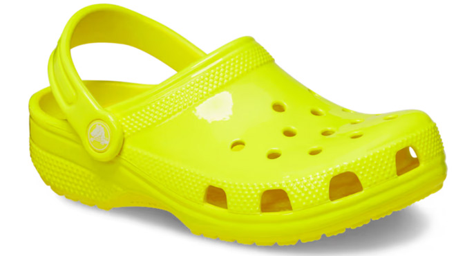 Crocs Classic Neon Highlighter Clogs in Acidity Color