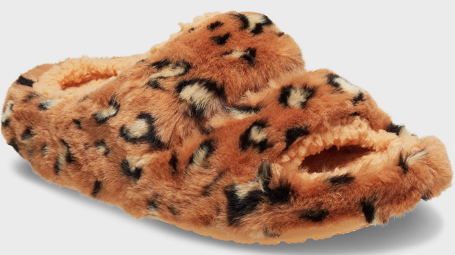 Crocs Cozy Animal Print Sandals